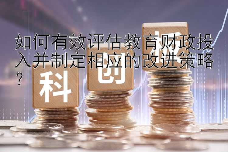 如何有效评估教育财政投入并制定相应的改进策略？