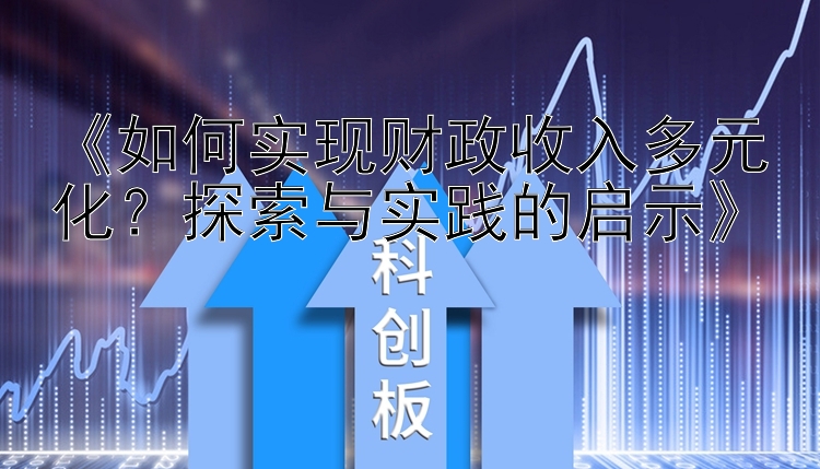 《如何实现财政收入多元化？探索与实践的启示》