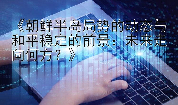 《朝鲜半岛局势的动态与和平稳定的前景：未来走向何方？》