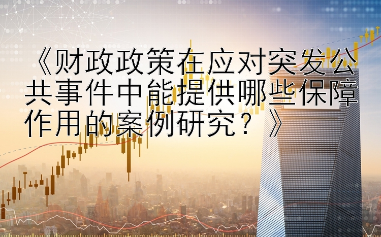 《财政政策在应对突发公共事件中能提供哪些保障作用的案例研究？》